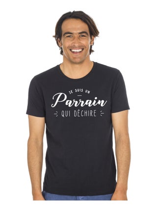 T-shirt Homme - JE SUIS UN PARRAIN QUI DÉCHIRE