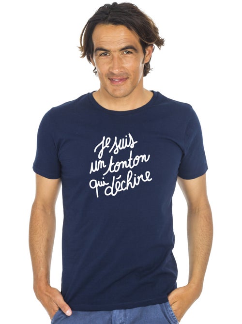 T-shirt Homme - JE SUIS UN TONTON QUI DÉCHIRE - Kiabi