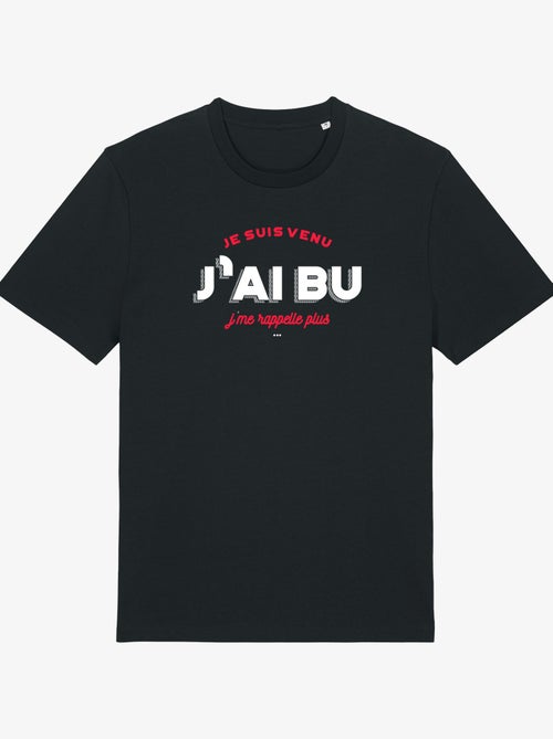T-shirt Homme - JE SUIS VENU J'AI BU - Kiabi