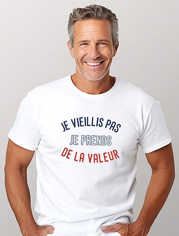 T-shirt Homme - JE VIEILLIS PAS JE PRENDS DE LA VALEUR ENKR