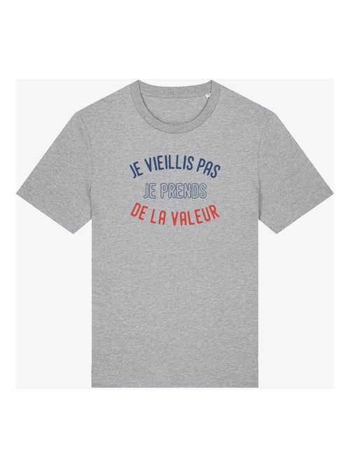 T-shirt Homme - JE VIEILLIS PAS JE PRENDS DE LA VALEUR ENKR - Kiabi