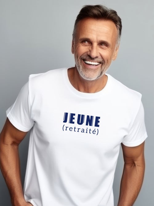 T-shirt Homme - JEUNE RETRAITE - Kiabi