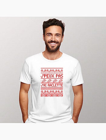 T-shirt homme - j'peux pas j'ai raclette