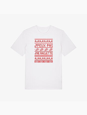 T-shirt homme - j'peux pas j'ai raclette