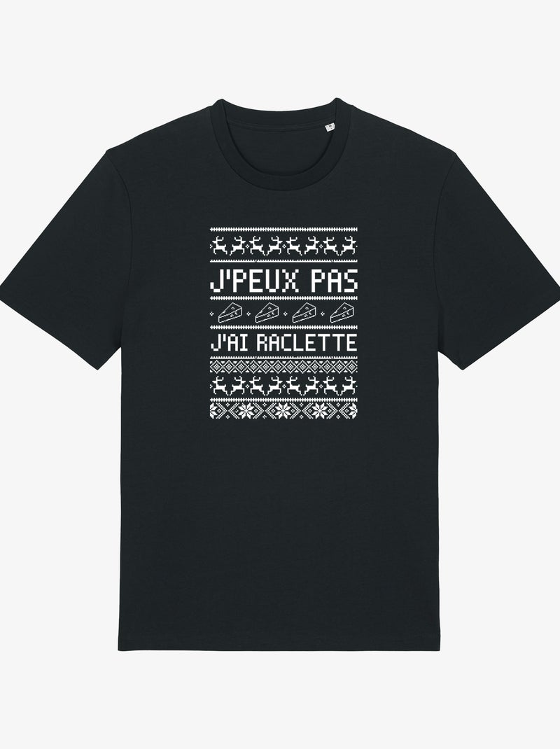 T-shirt Homme - J'PEUX PAS J'AI RACLETTE Noir - Kiabi