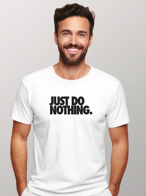 T-shirt Homme - JUST DO NOTHING - Kiabi