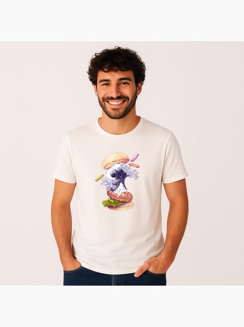 T-shirt Homme - KANAGAWA BURGER - Kiabi