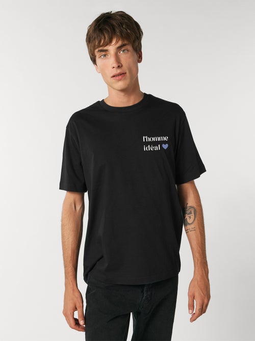 T-shirt Homme - L HOMME IDEAL COEUR - Kiabi