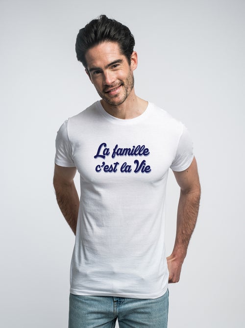 T-shirt Homme - LA FAMILLE C'EST LA VIE - Kiabi