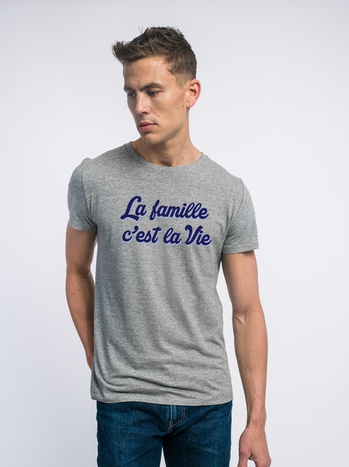 T-shirt Homme - LA FAMILLE C'EST LA VIE - Kiabi