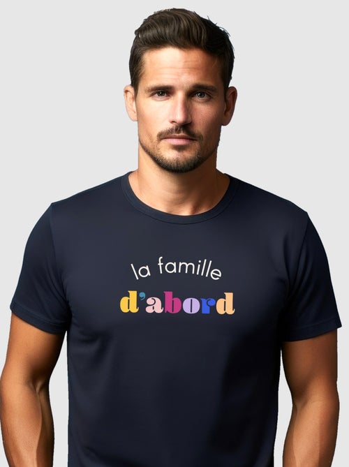 T-shirt Homme - LA FAMILLE D'ABORD - Kiabi