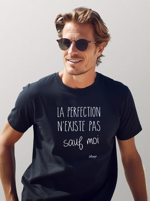 T-shirt Homme - LA PERFECTION N'EXISTE PAS SAUF MOI - Kiabi