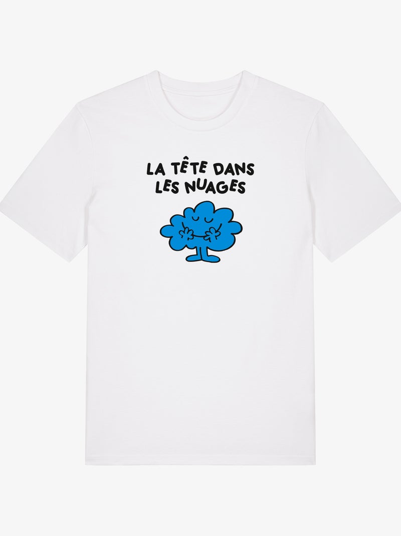 T-shirt Homme - LA TETE DANS LES NUAGES 2 Blanc - Kiabi