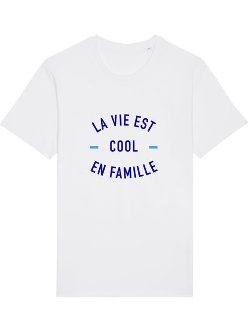 T-shirt Homme - LA VIE EST COOL EN FAMILLE - Kiabi