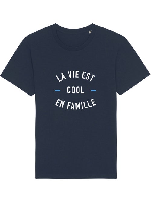 T-shirt Homme - LA VIE EST COOL EN FAMILLE - Kiabi