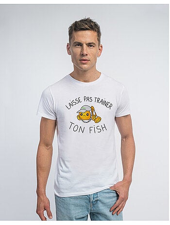 T-shirt Homme - LAISSE PAS TRAINER TON FISH