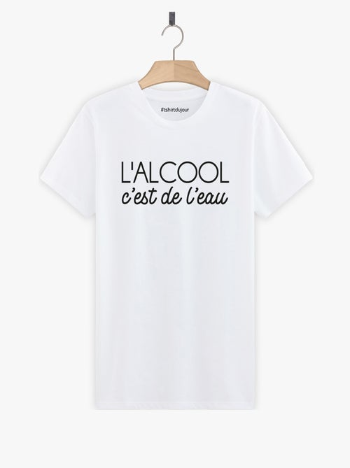 T-shirt Homme - L'ALCOOL C'EST DE L'EAU - Kiabi