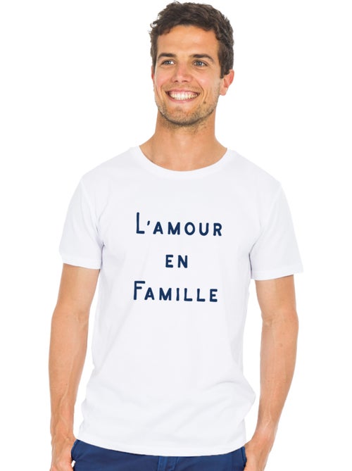 T-shirt Homme - L'AMOUR EN FAMILLE WAF - Kiabi