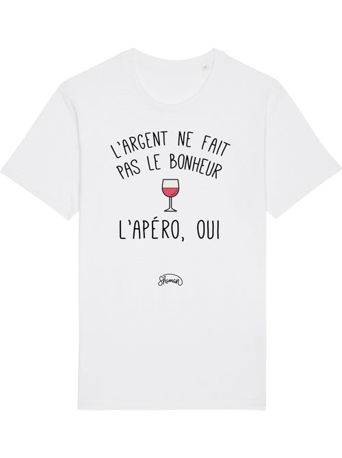 T-shirt Homme - L'ARGENT NE FAIT PAS LE BONHEUR, L'APÉRO OUI - Kiabi