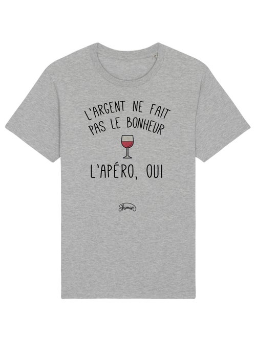 T-shirt Homme - L'ARGENT NE FAIT PAS LE BONHEUR, L'APÉRO OUI - Kiabi