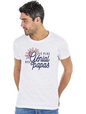 T-shirt Homme - LE PLUS GÉNIAL DES PAPAS