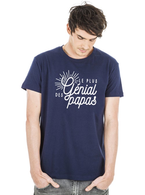 T-shirt Homme - LE PLUS GÉNIAL DES PAPAS - Kiabi