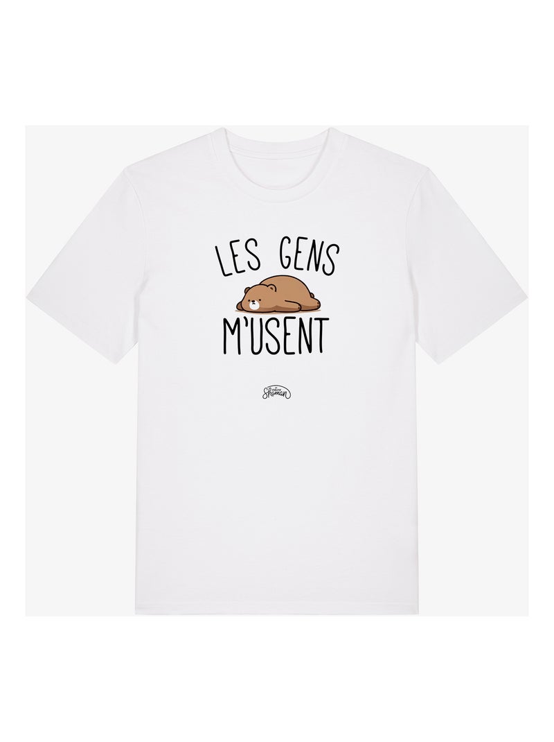 T-shirt Homme - LES GENS M USENT Blanc - Kiabi