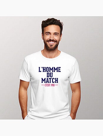 T-shirt Homme - L'HOMME DU MATCH C'EST MOI