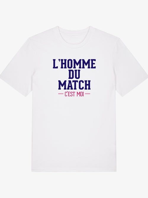 T-shirt Homme - L'HOMME DU MATCH C'EST MOI - Kiabi