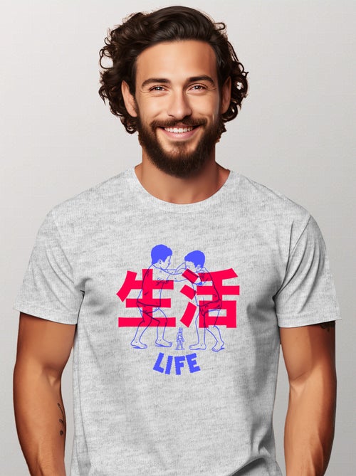 T-shirt Homme - LIFE RED - Kiabi