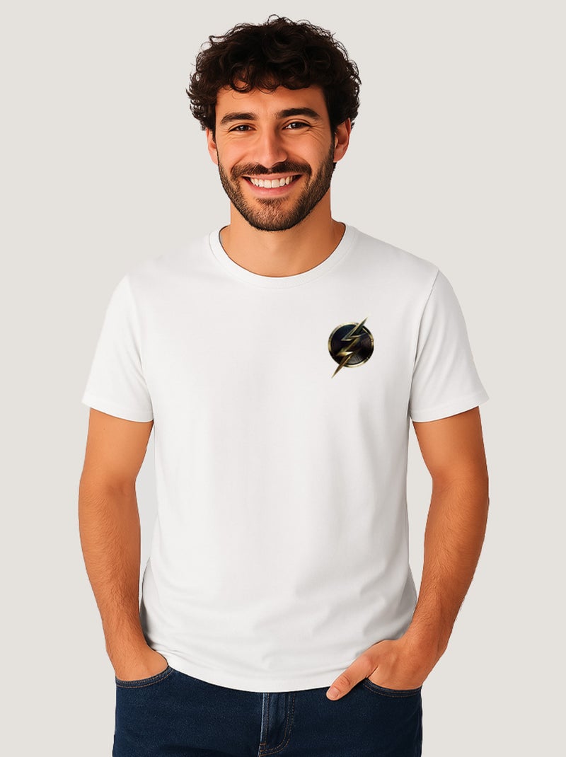 T-shirt Homme - LOGO CŒUR FLASH Blanc - Kiabi