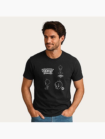 T-shirt Homme - LOONEY TUNES TWEETY 80TH OUTLINE