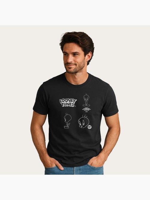 T-shirt Homme - LOONEY TUNES TWEETY 80TH OUTLINE - Kiabi