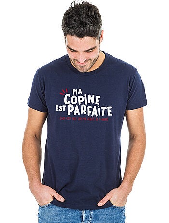 T-shirt Homme - MA COPINE EST PARFAITE (OUI C'EST ELLE QUI M'A ACHETÉ CE T-shirt Homme -)