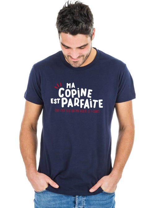 T-shirt Homme - MA COPINE EST PARFAITE (OUI C'EST ELLE QUI M'A ACHETÉ CE T-shirt Homme -) - Kiabi