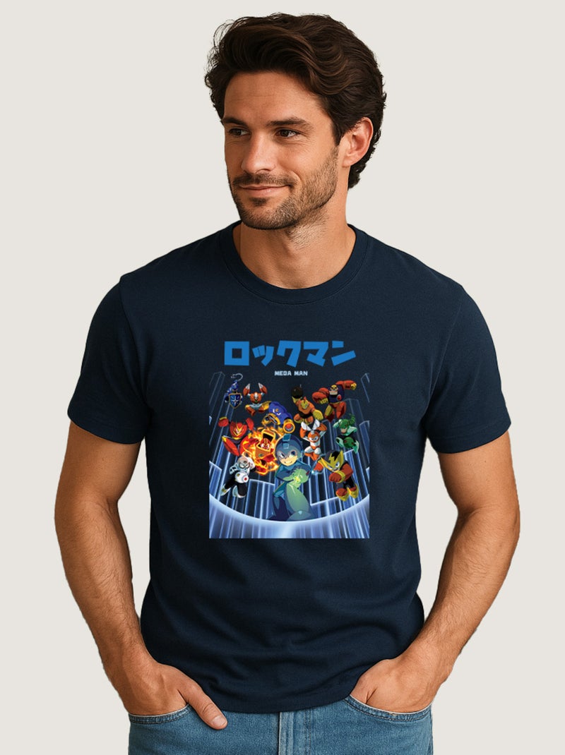 T-shirt Homme - MEGAMAN 2 Bleu marine - Kiabi