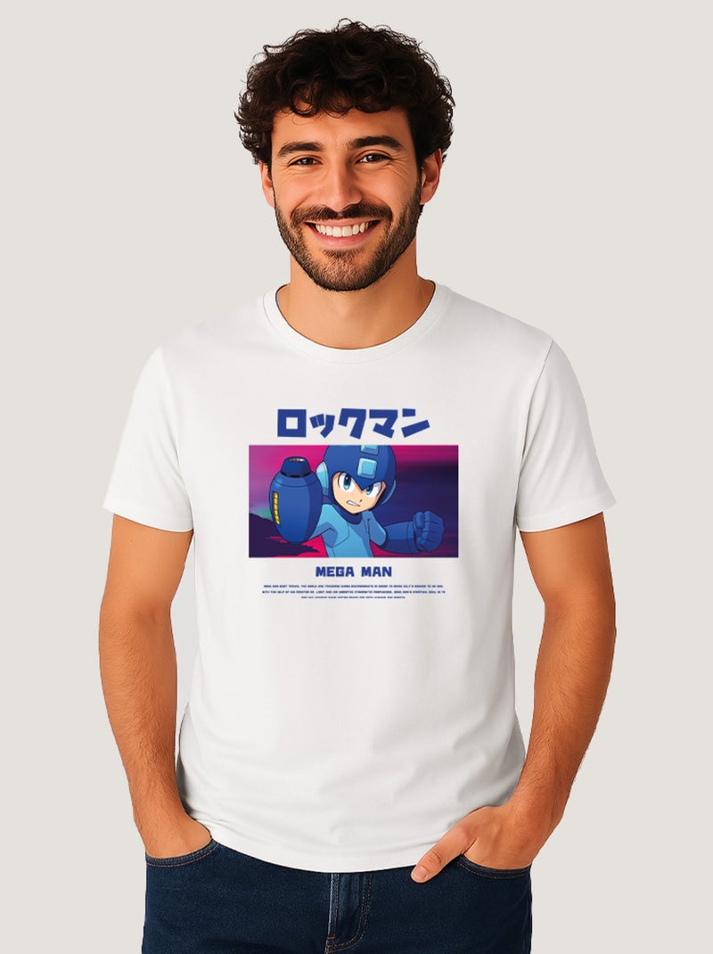 T-shirt Homme - MEGAMAN 3 Blanc - Kiabi