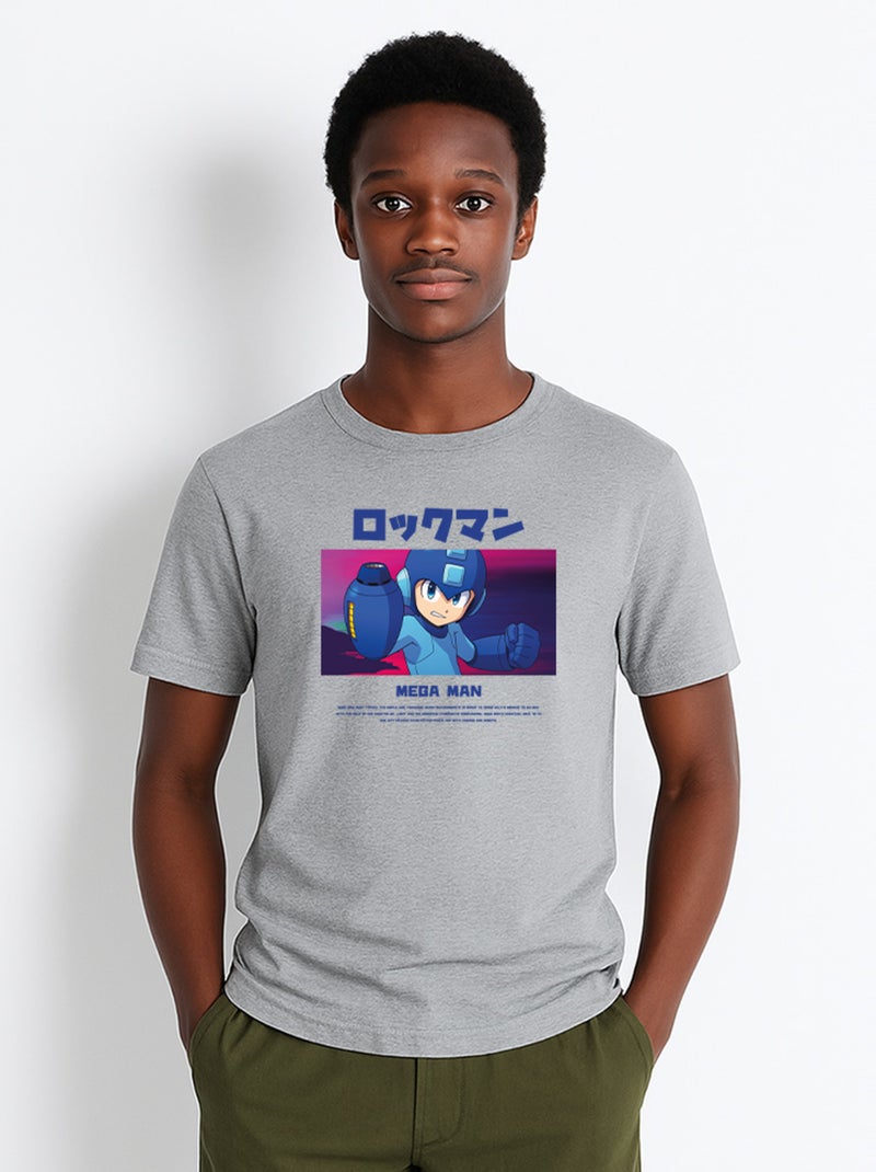 T-shirt Homme - MEGAMAN 3 Gris chiné - Kiabi