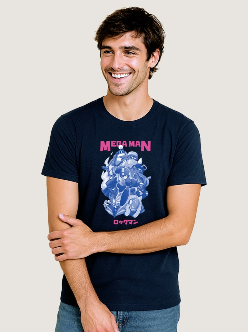 T-shirt Homme - MEGAMAN 6 Bleu marine - Kiabi