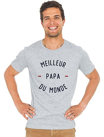 T-shirt Homme - MEILLEUR PAPA DU MONDE 2 MPT