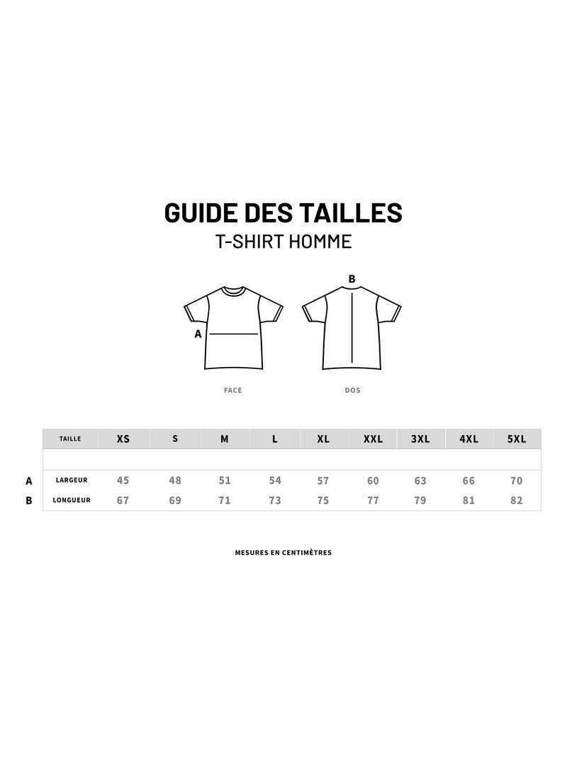 T-shirt Homme - MEILLEUR PAPA DU MONDE Gris chiné - Kiabi