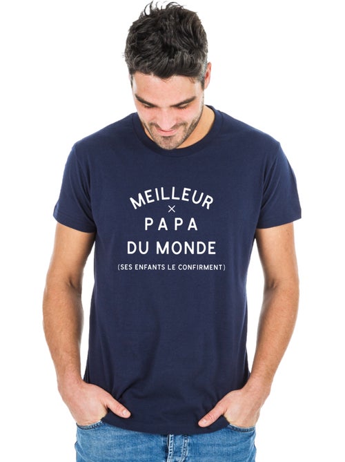 T-shirt Homme - MEILLEUR PAPA DU MONDE (SES ENFANTS LE CONFIRMENT) 2 WAF - Kiabi