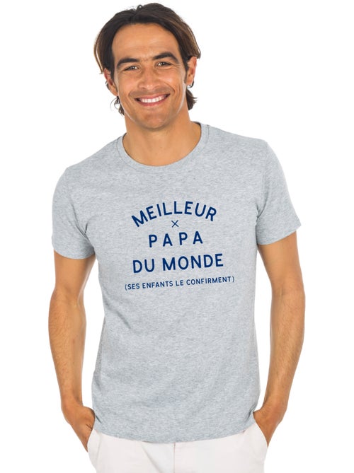 T-shirt Homme - MEILLEUR PAPA DU MONDE (SES ENFANTS LE CONFIRMENT) 2 WAF - Kiabi