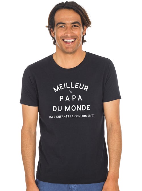 T-shirt Homme - MEILLEUR PAPA DU MONDE (SES ENFANTS LE CONFIRMENT) 2 WAF - Kiabi