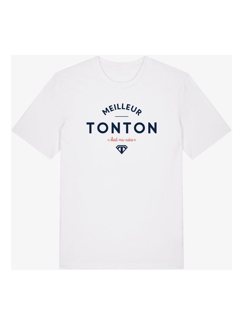 T-shirt Homme - MEILLEUR TONTON DIXIT MA NIECE Blanc - Kiabi