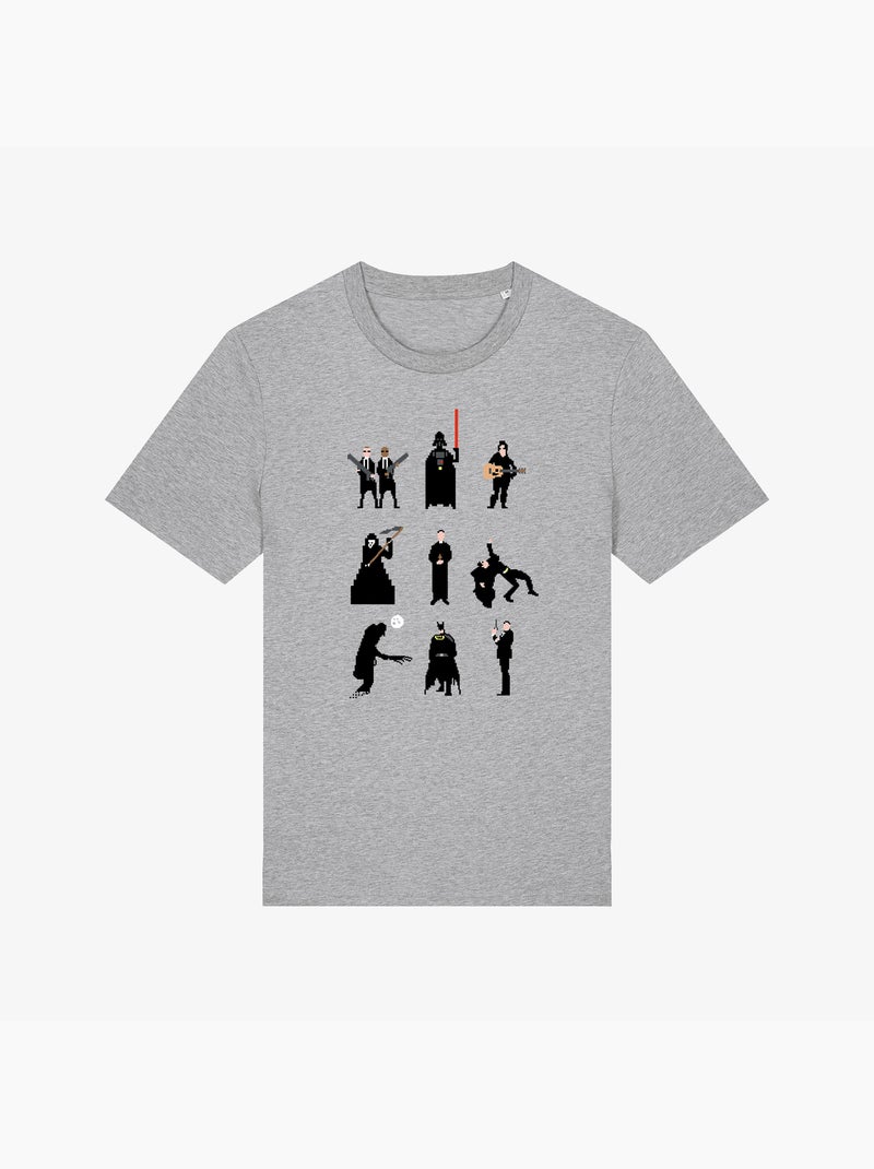T-shirt Homme - MEN IN BLACK Gris chiné - Kiabi