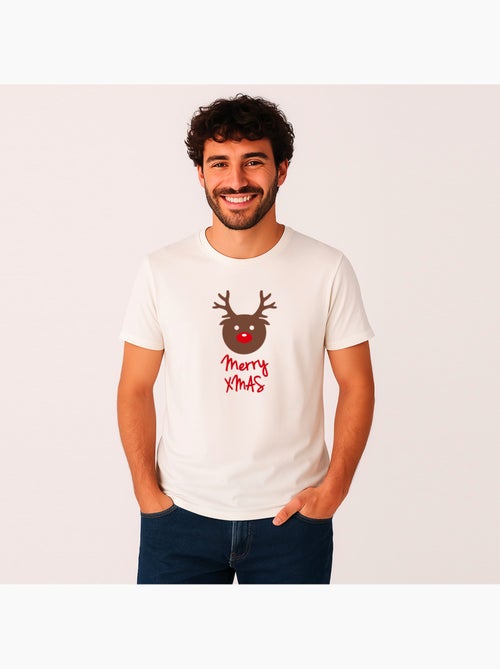 T-shirt Homme - MERRY XMAS RENNE - Kiabi
