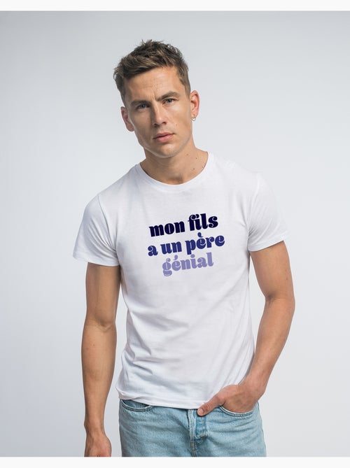 T-shirt Homme - MON FILS A UN PÈRE GÉNIAL - Kiabi