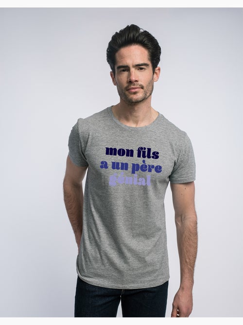T-shirt Homme - MON FILS A UN PÈRE GÉNIAL - Kiabi