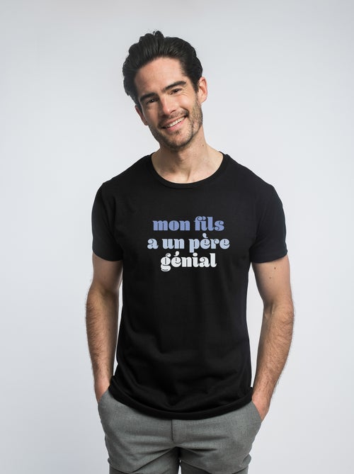 T-shirt Homme - MON FILS A UN PÈRE GÉNIAL - Kiabi